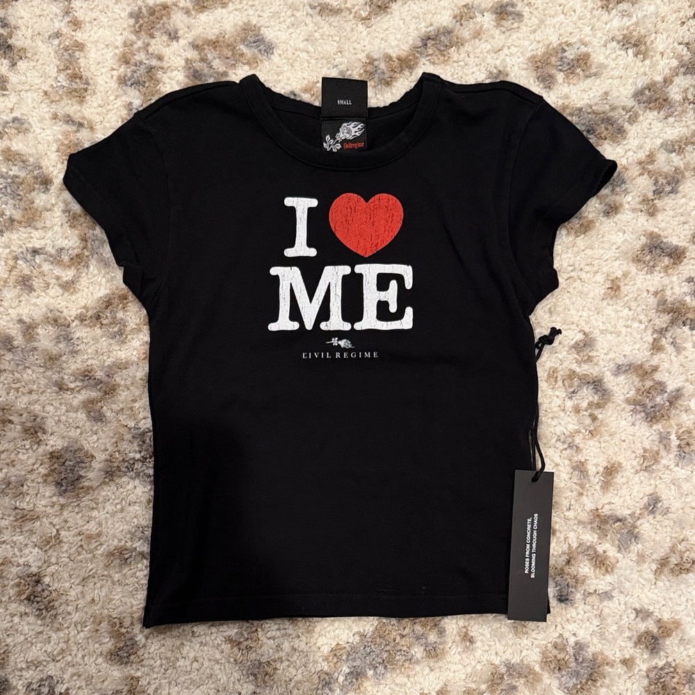 Civilregime I love me baby tee